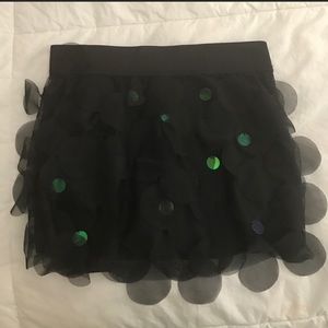 Justice Black Girls sequence skirt
